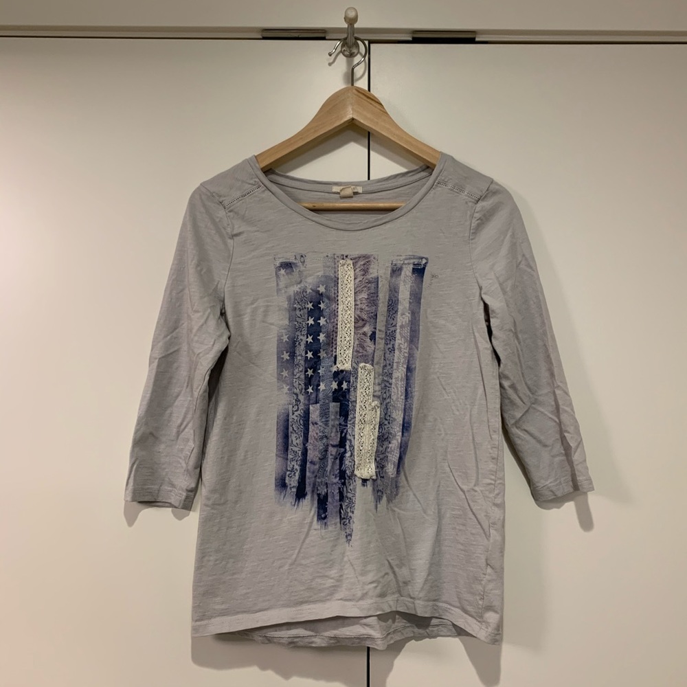 🤩brand mew🤩esprit flag graphic tee
